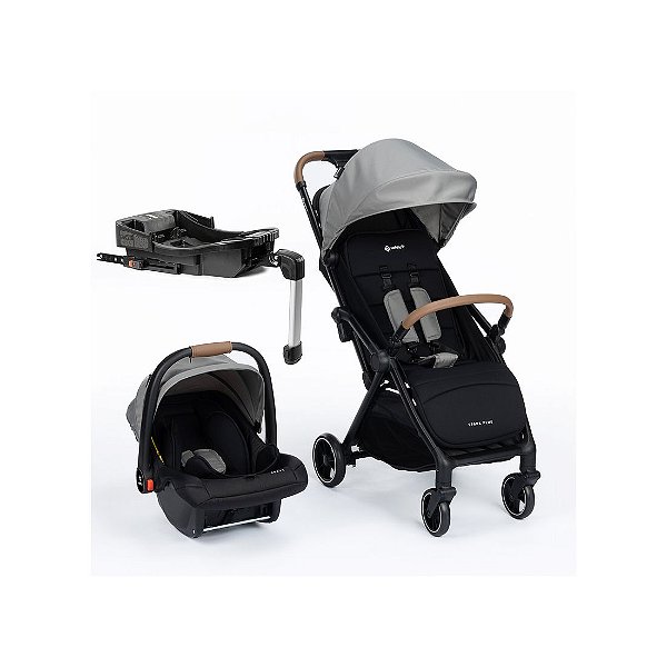 Carrinho de Bebê Safety 1ST Com Trio Spark Plus Isofix Grey