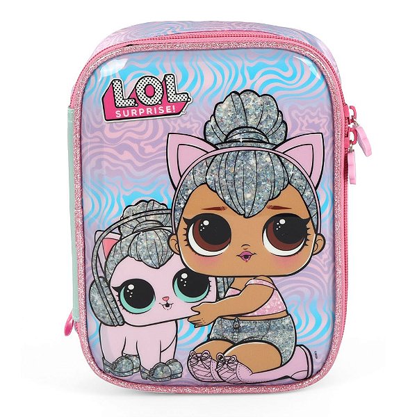 Estojo Box 100 Pens Luxcel Lol Surprise Pet Violeta