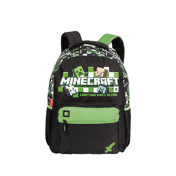 Mochila de Costas Sestini Minecraf M Plus 15 Anos Colorido