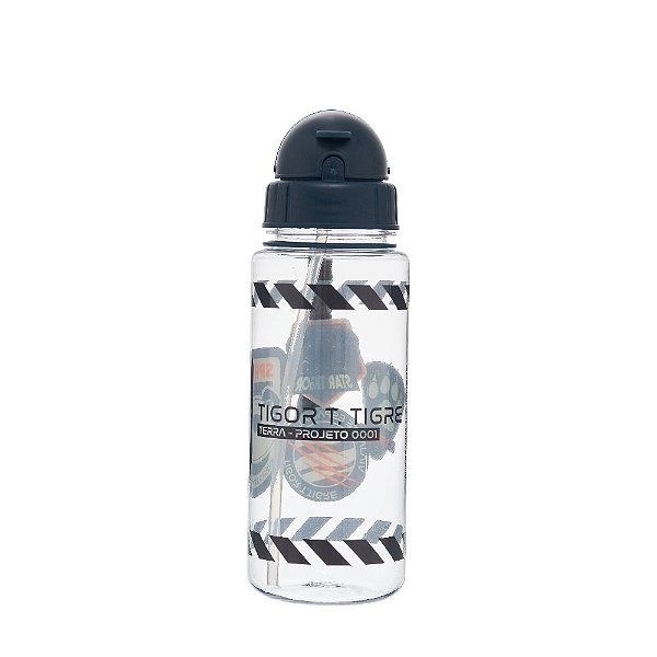 Garrafa Com Canudo Pacific LovIt Tigor T Tigre Space Cinza