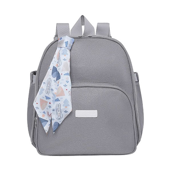 Mochila de Maternidade Pirulitando Baby Bosque Cinza