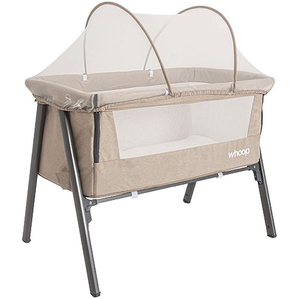 Berço Portátil Kiddo Lazy Lado a Lado Melange Cappuccino