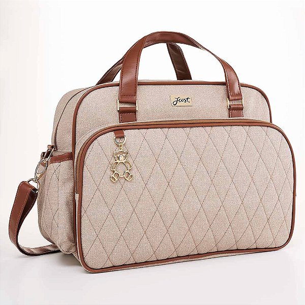 Bolsa de Maternidade Grande Just Baby Chicago Bege
