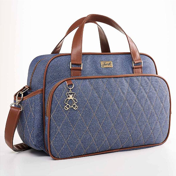 Bolsa de Maternidade Grande Just Baby Chicago Jeans