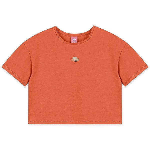 Blusa Manga Curta Lilica Ripilica New Fun Laranja