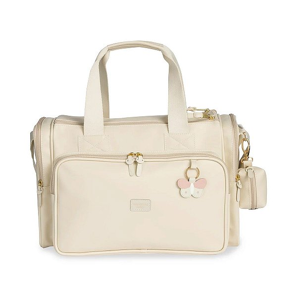 Bolsa de Maternidade MasterBag Anne Borboleta Marfim