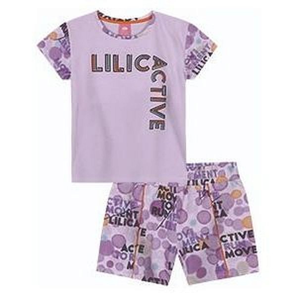Conjunto Curto Lilica Ripilica Blusa e Short Lilás