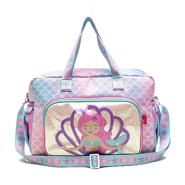 Bolsa de Passeio Mait Sereia Estampada Lilás