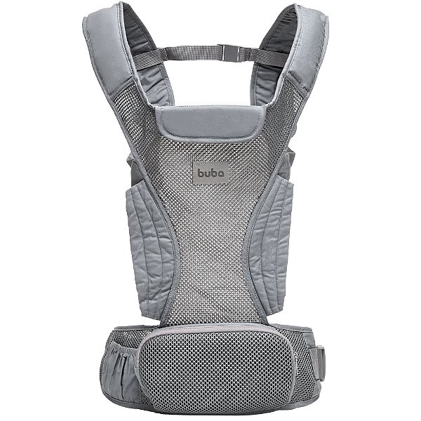 Mochila Canguru Buba Ergonômico Até 15kg Cinza