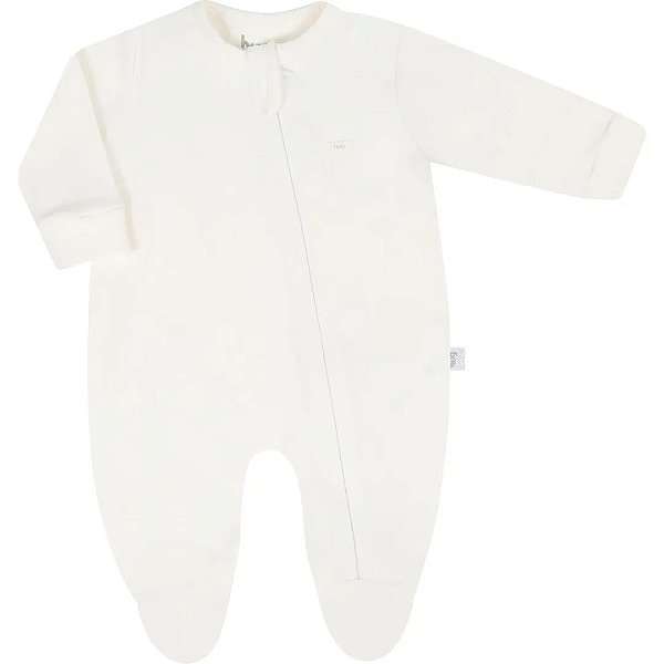 Macacão Longo Com Zíper Hug Branco