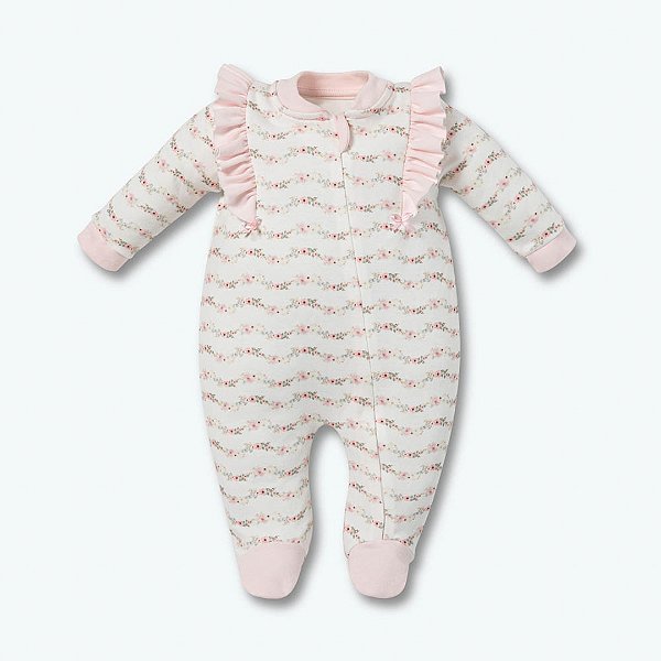 Macacão Longo Com Zíper Hug Caminho Das Flores Rosa