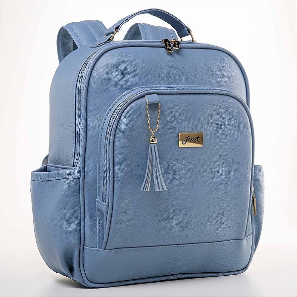 Mochila de Maternidade Just Baby Milão Slim Azul