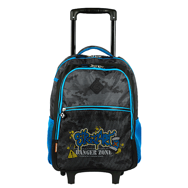 Mochila de Rodinhas Sestini Sem Alça X Grafitti Preto
