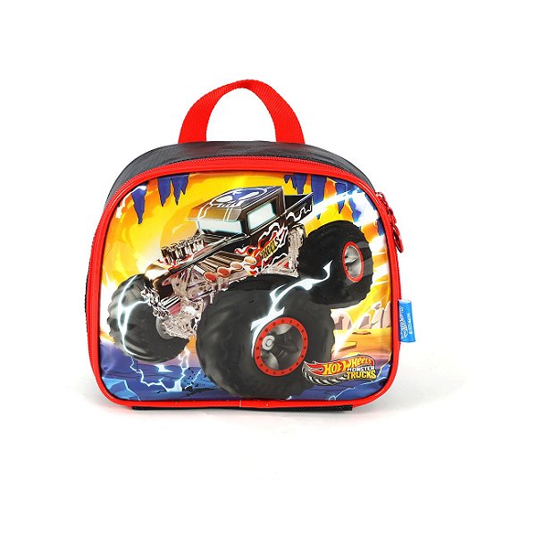 Lancheira Escolar Luxcel HotWheels Trucks Preto