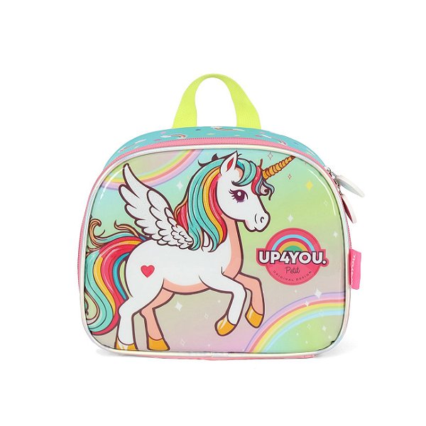 Lancheira Escolar Luxcel Up4You Unicórnio Colorido