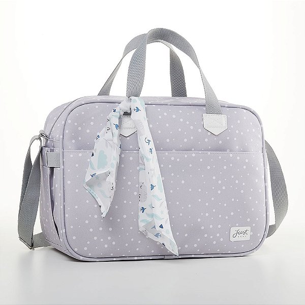 Bolsa de Maternidade Grande Just Baby Bunny Cinza