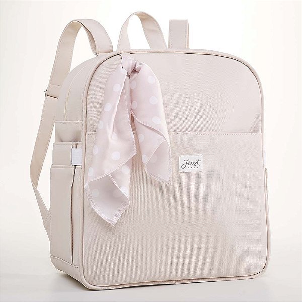 Mochila de Maternidade Just Baby Candy Bege