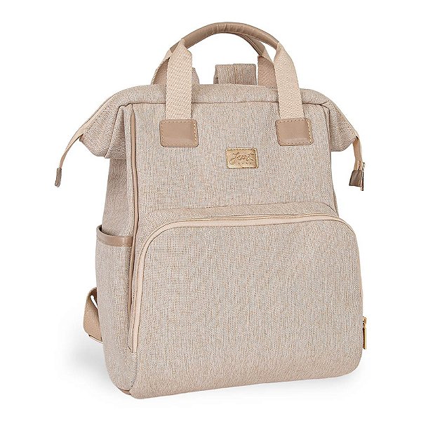 Mochila de Maternidade Just Baby Multifuncional Nature Bege