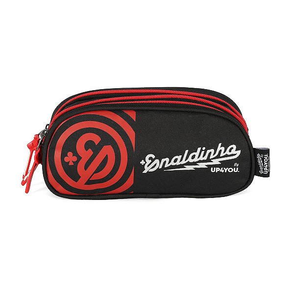 Estojo Escolar Triplo Luxcel Up4You By Enaldinho Vermelho