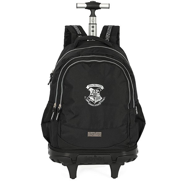 Mochila de Rodinhas Com Alça Luxcel Harry Potter HP Preto
