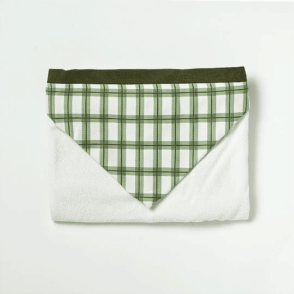 Toalha de Banho Hug Com Capuz Camping Verde Musgo