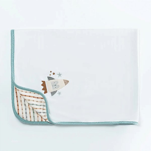 Manta de Suedine Hug Be Brave Marrom Café