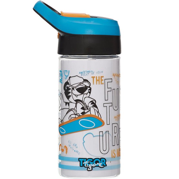 Garrafa Com Canudo Tritan Pacific LovIt Tigor T Tigre Azul