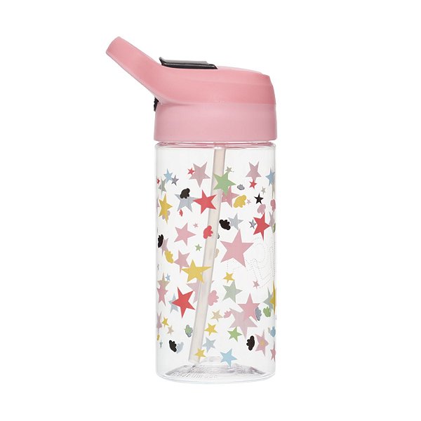 Garrafa Com Canudo Tritan Lilica Ripilica Prisma Colorido