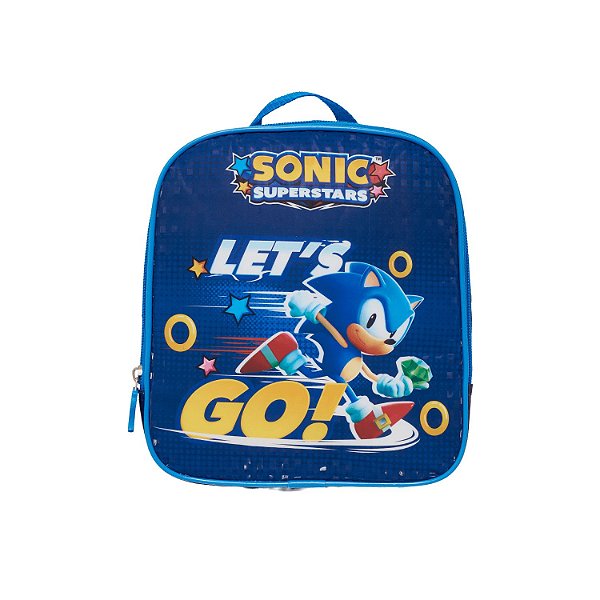 Lancheira de Costas Sonic Lets Go Azul