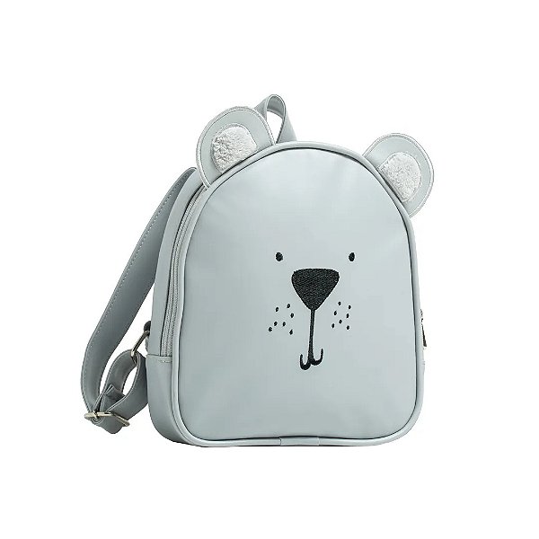 Mochila de Passeio Hug Fun Urso Cinza