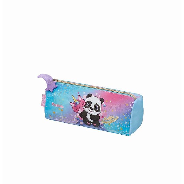 Estojo Simples Pacific Pack Me Panda Fantasy Azul