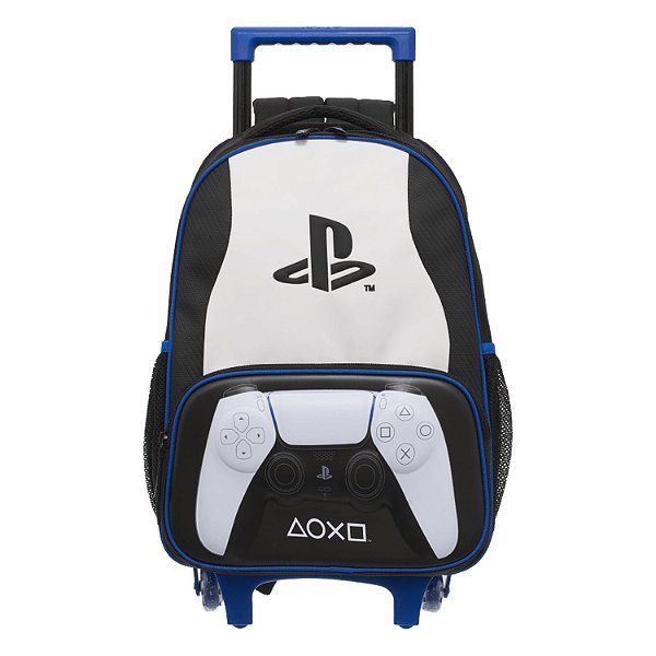Mochila de Rodinhas Pacific Com Alça PlayStation Pulse Preto