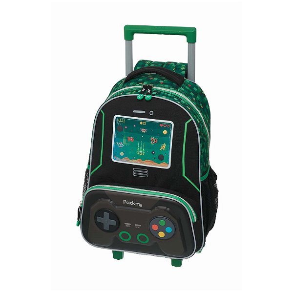 Mochila de Rodinhas Pacific Com Alça Pack Me Replay Preto