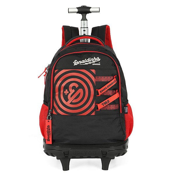 Mochila de Rodinhas Com Alça Luxcel By Enaldinho Vermelho
