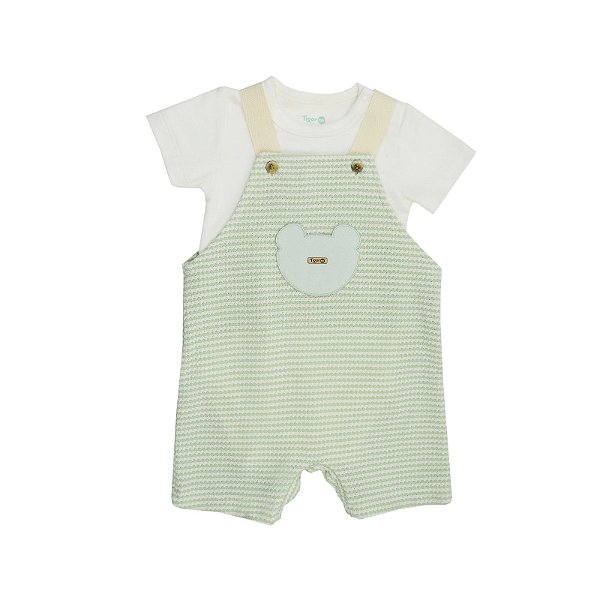 Jardineira Grow Up Tigor T Tigre Simplicidade Verde