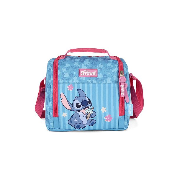 Lancheira Escolar Luxcel Stitch Sorvete Pink