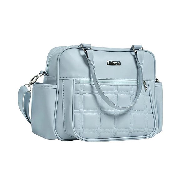 Bolsa de Maternidade Hug Grande Caramelo Azul Bebê