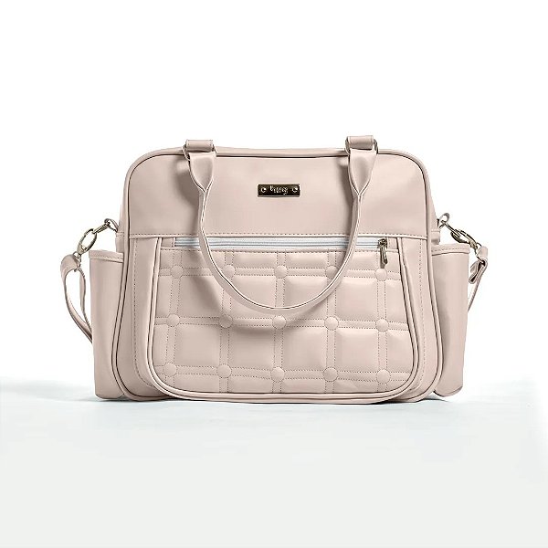 Bolsa de Maternidade Hug Grande Caramelo Rosa