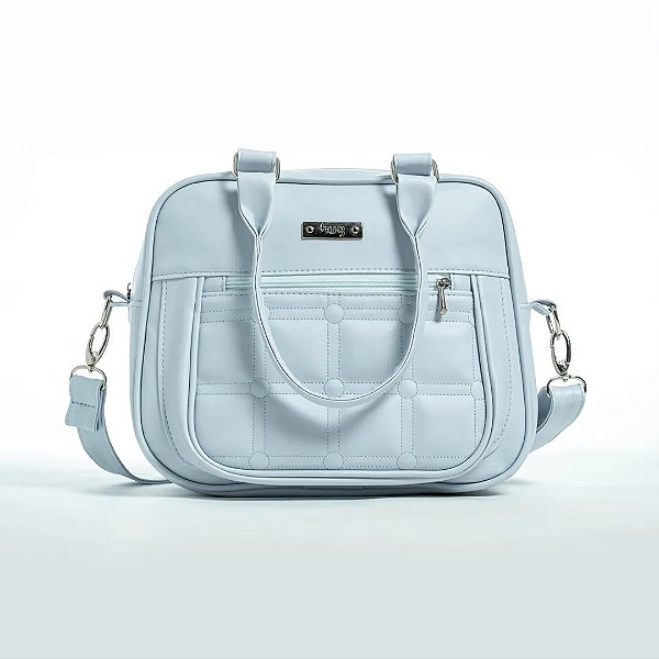 Bolsa de Maternidade Hug Média Caramelo Azul Bebê