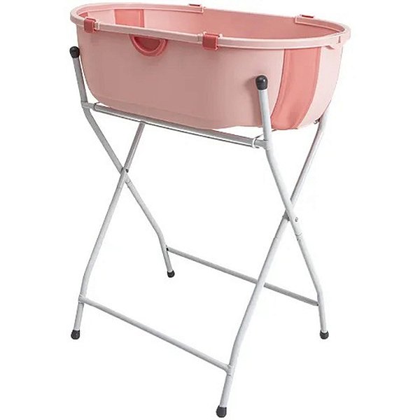 Banheira Com Suporte Kiddo Flap Plus Rosa