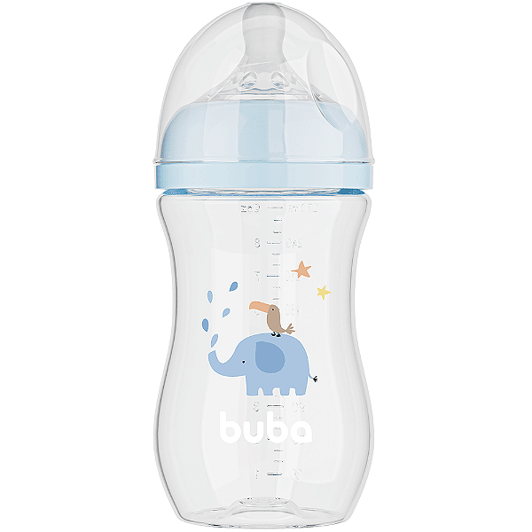 Mamadeira Buba Easy Flow Elefante 270ML Azul