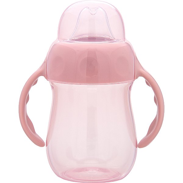 Copo de Treinamento Buba Com Alça Rosa