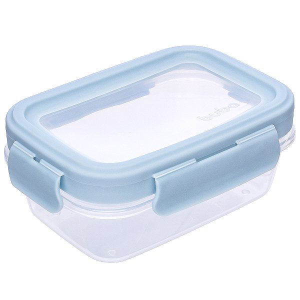 Kit Com 3 Potinhos Buba Herméticos Azul