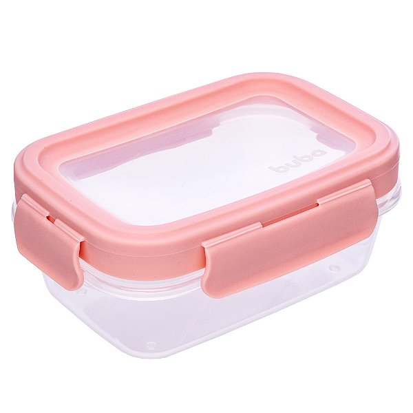 Kit Com 3 Potinhos Buba Herméticos Rosa