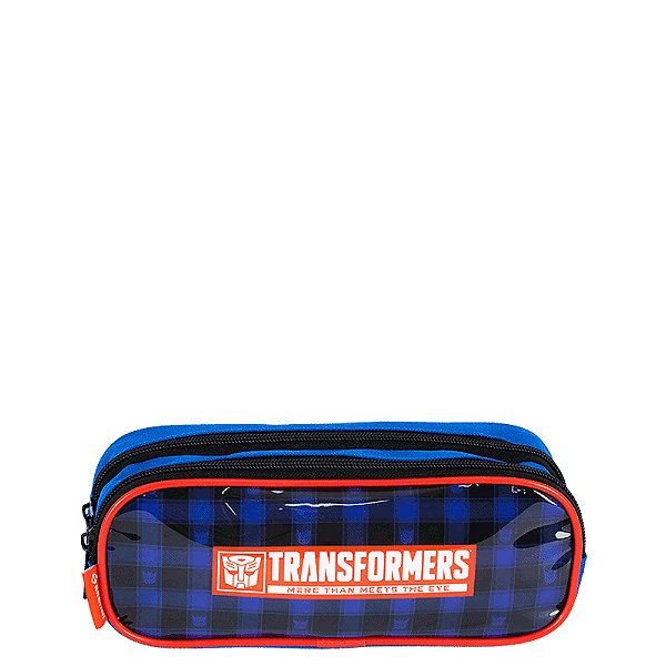 Estojo Escolar Sestini 2 Compartimento Transformers Optimus