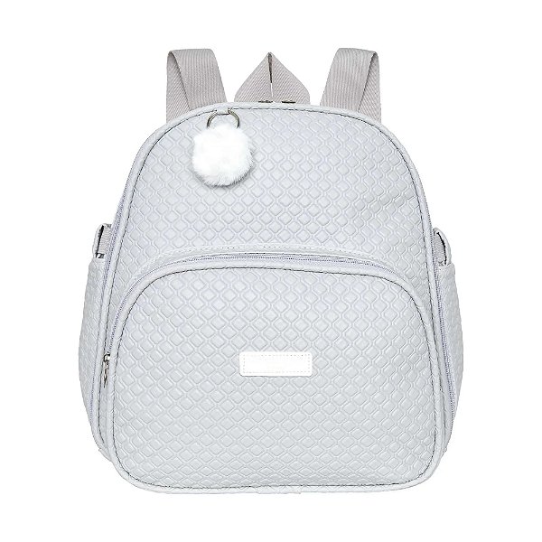 Mochila de Maternidade Pirulitando Baby Leveza Cinza