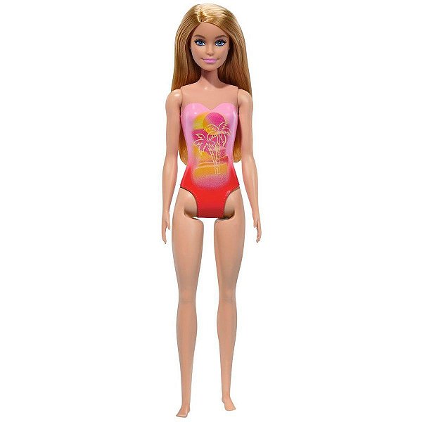 Boneca Barbie Mattel Fashion Praia Básica Colorida