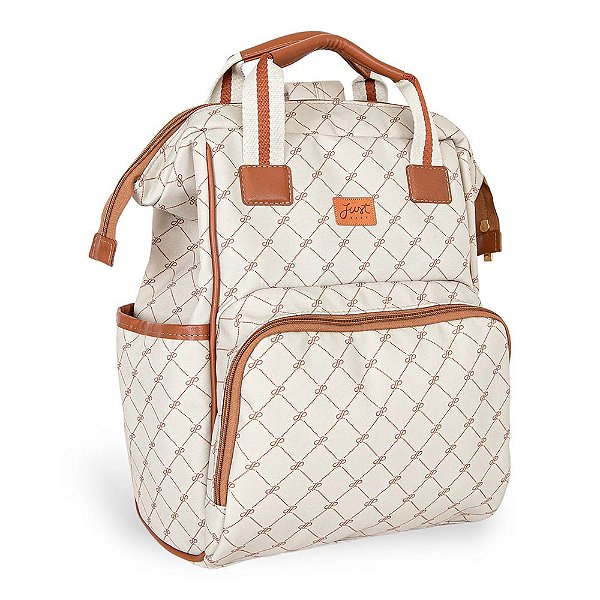 Mochila de Maternidade Just Baby Multifuncional Bella Bege