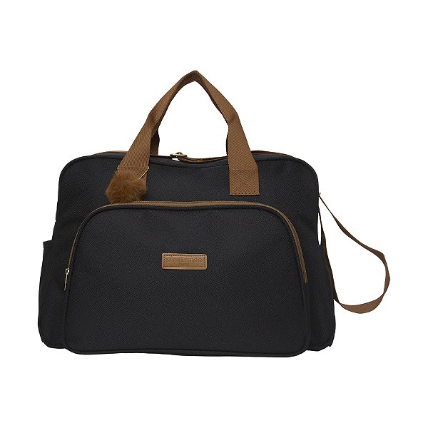Bolsa de Maternidade Pirulitando Baby Grande Família Preto