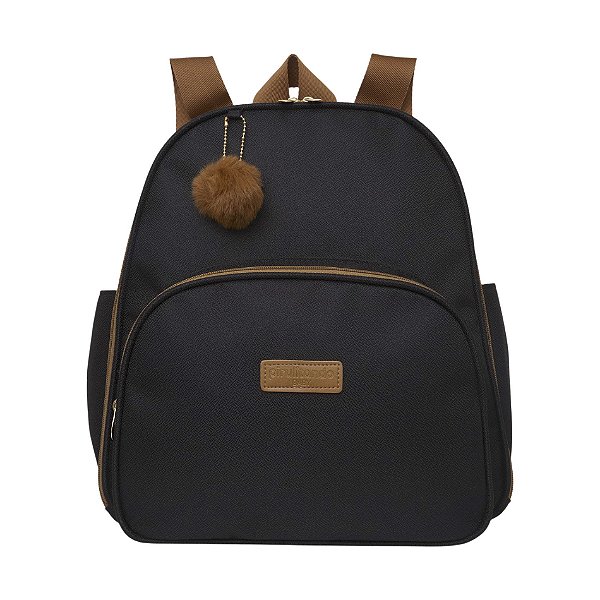 Mochila de Maternidade Pirulitando Baby Família Preto